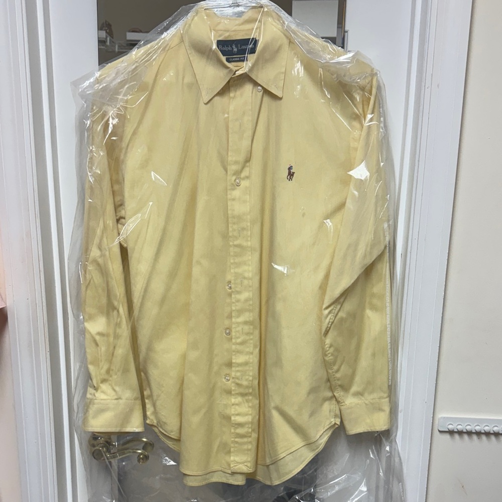 Ralph Lauren Men's Yellow Shirt